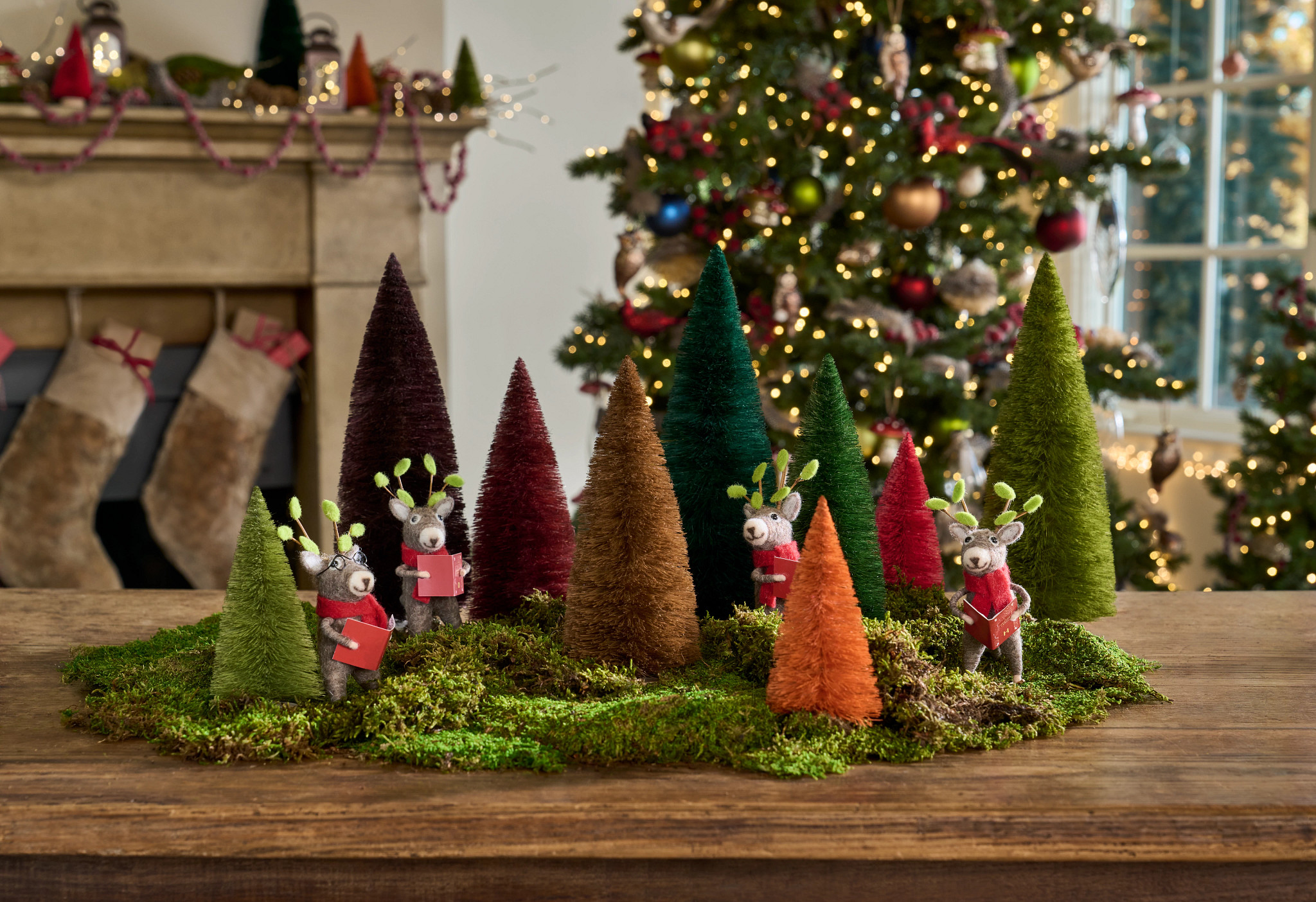 Reindeer felt ornaments