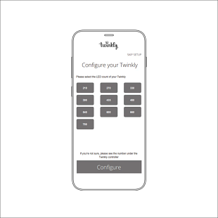 Bebilderte Anleitung zur Einrichtung der mobilen Twinkly-App