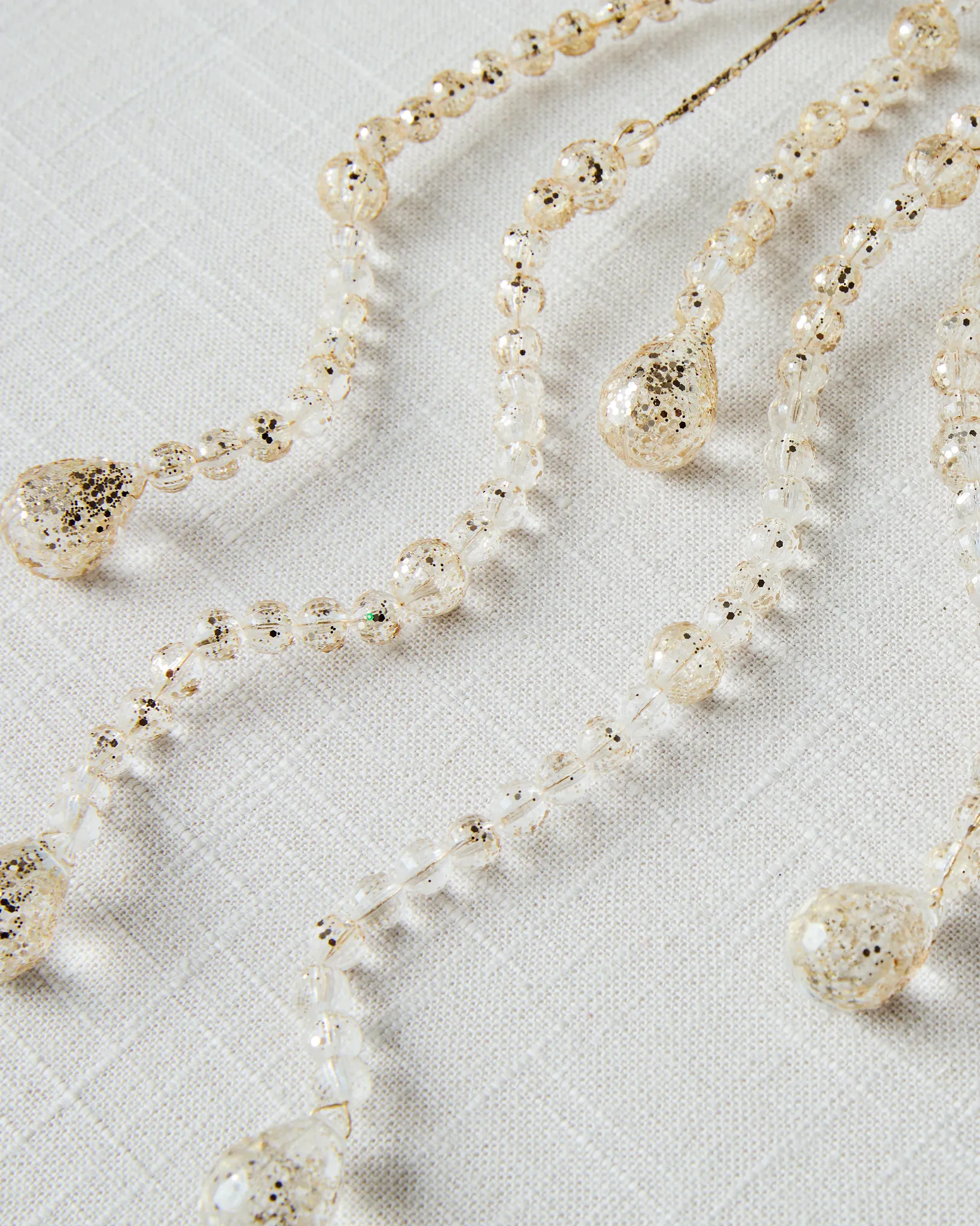 Champagne Crystal Drop Tree Pick Set