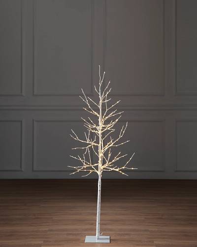 Led Winter Birch Tree, Outdoor Lighted Trees