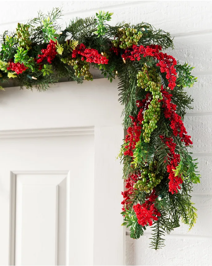 Battery Operated Artificial Christmas Foliage Balsam Hill