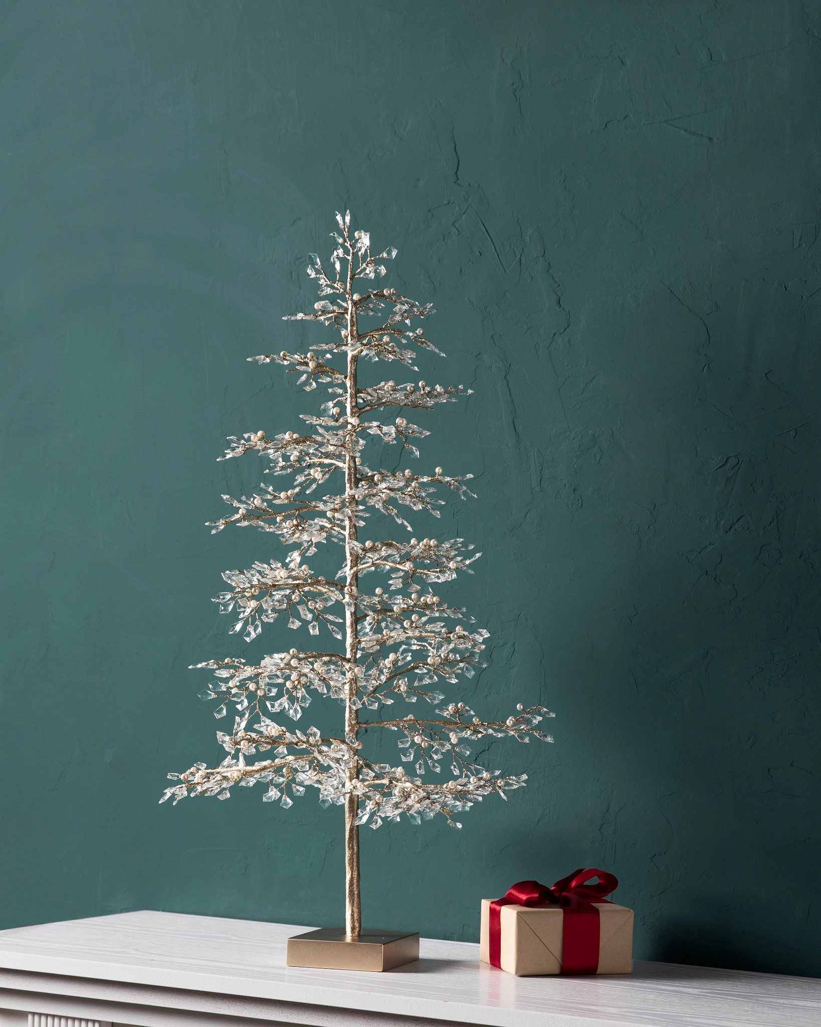 Crystal & Pearl Champagne Tree