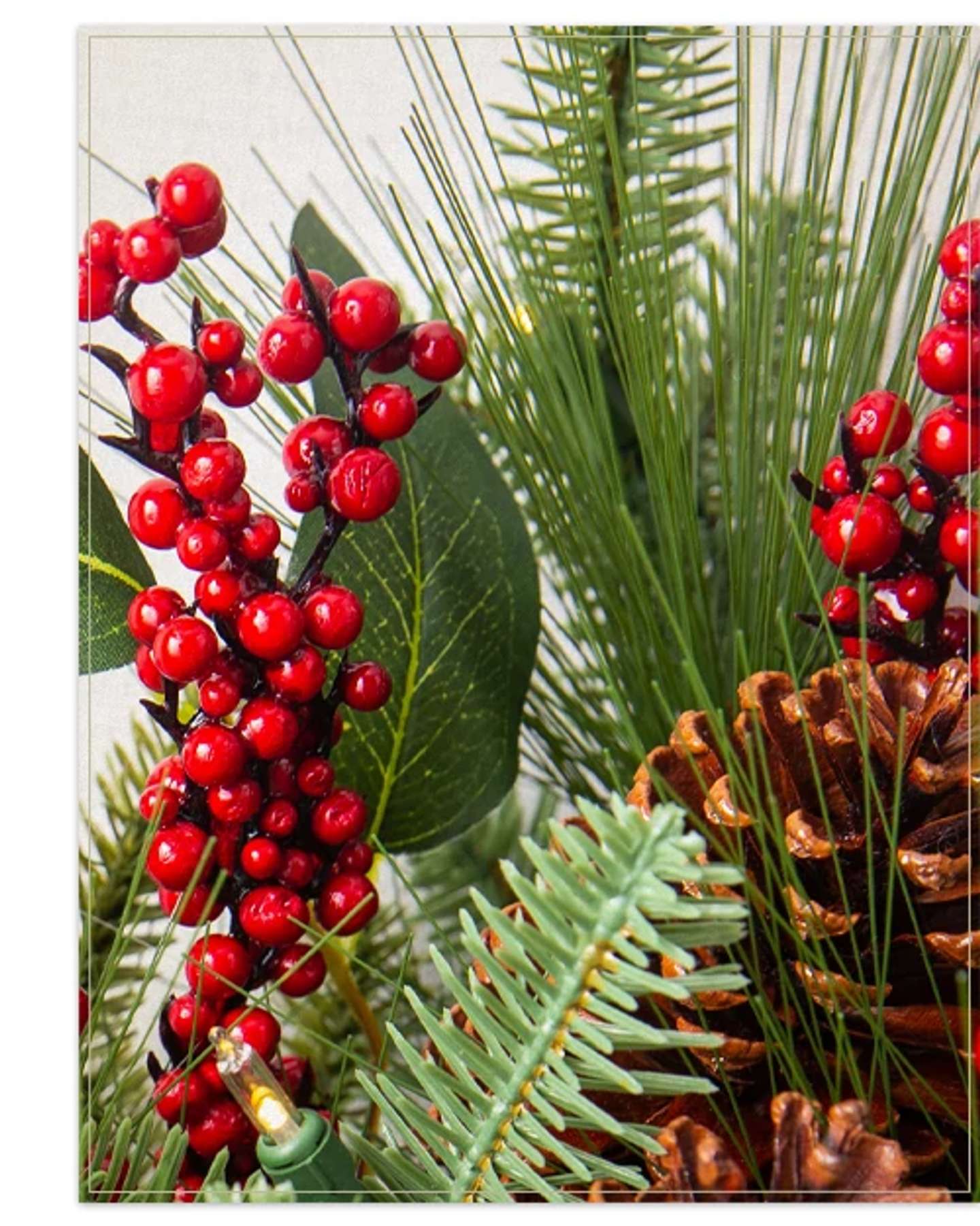 Balsam Hill Pinegrove Lodge Artificial Christmas Foliage Product Display