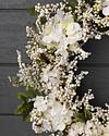 Outdoor Ivory Hydrangea Berry Wreath by Balsam Hill Closeup 10