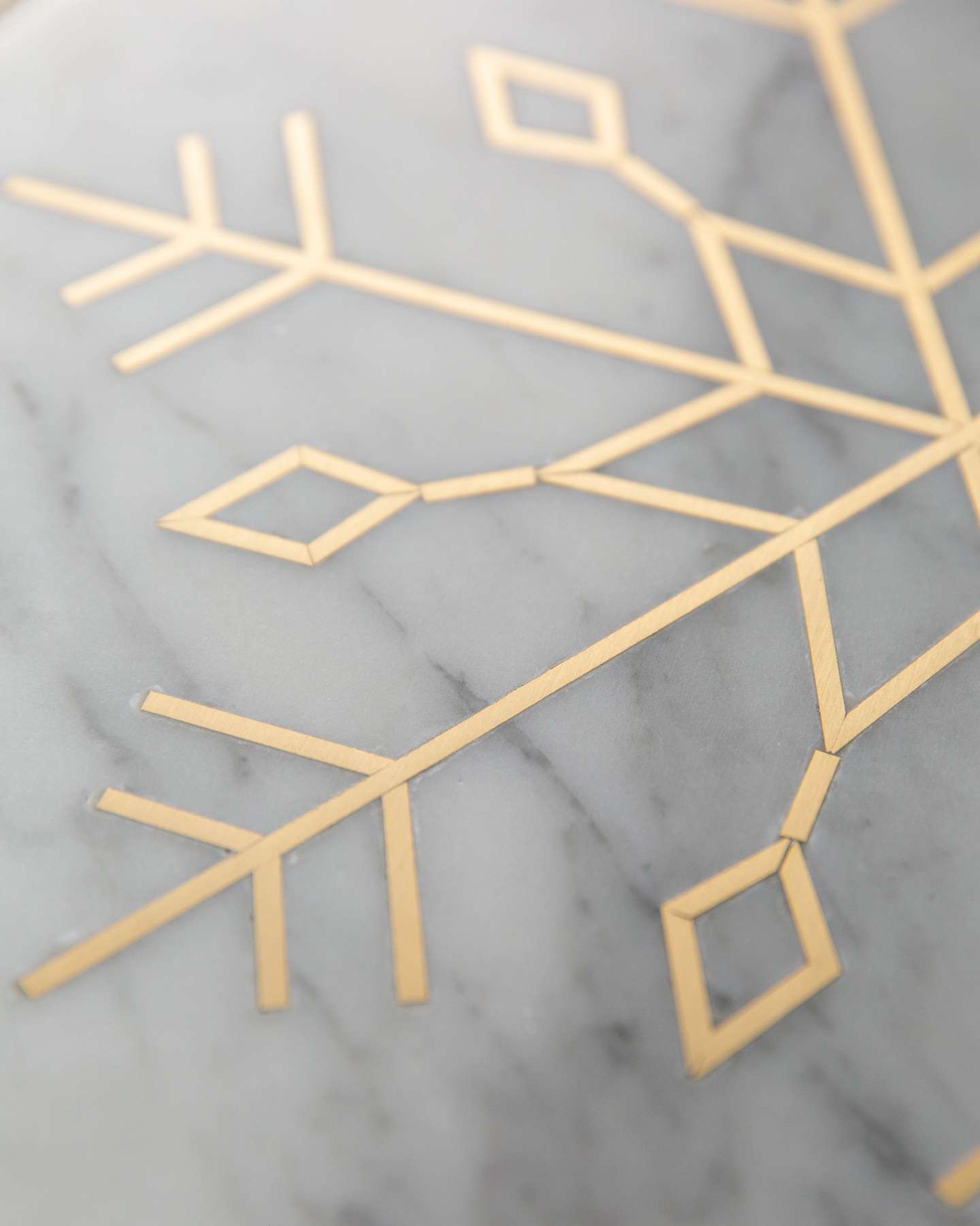Balsam Hill Dolce Marble Cheese Board Set Closeup Zoomed