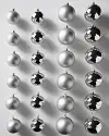 Silver BH Essentials Classic Ornaments Set of 24 by Balsam Hill
