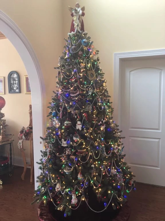 BH Blue Spruce Flip Christmas Tree Balsam Hill