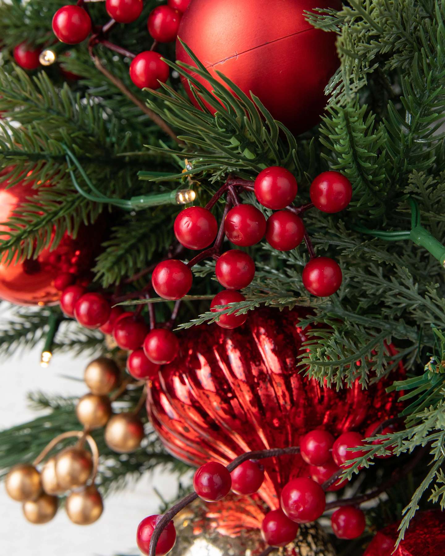 Balsam Hill Outdoor Christmas Charm Artificial Christmas Foliage Detail