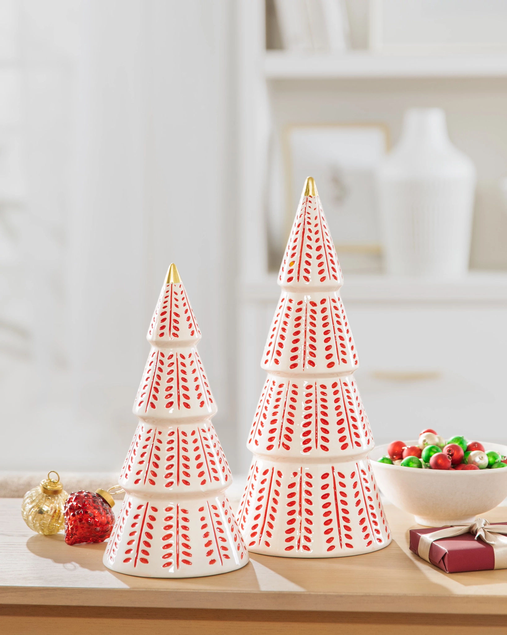 Nordic Charm Ceramic Tabletop Trees | Balsam Hill