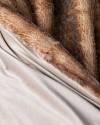4ft x 5ft Stone Lodge Faux Fur Throw by Balsam Hill Closeup 20