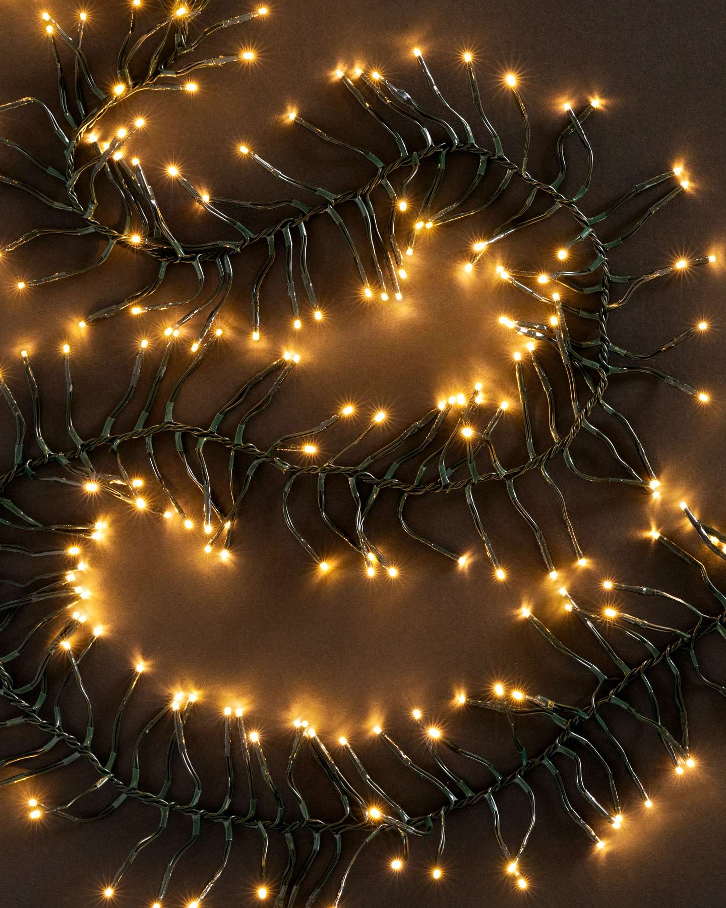 Balsam Hill 19.5-Foot Warm White Connectable Cluster Micro LED Light String Product Display