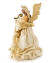 Gold Angel Christmas Tree Topper Child Main by Balsam Hill