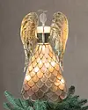 16in Capiz Angel Lighted Christmas Tree Topper by Balsam Hill SSC 20
