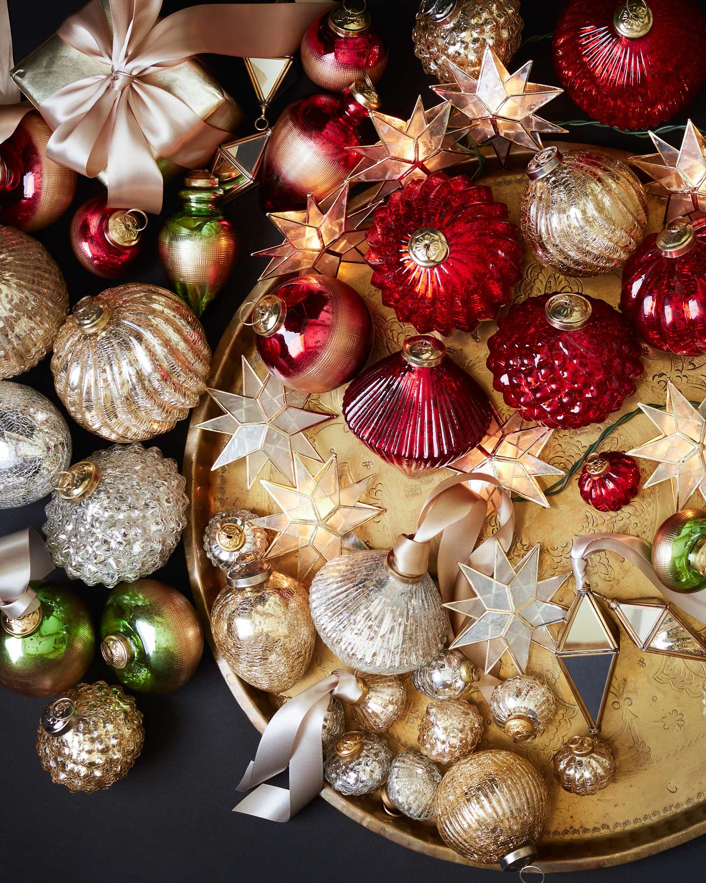 BH Essentials Mercury Glass Ornament Set by Balsam Hill