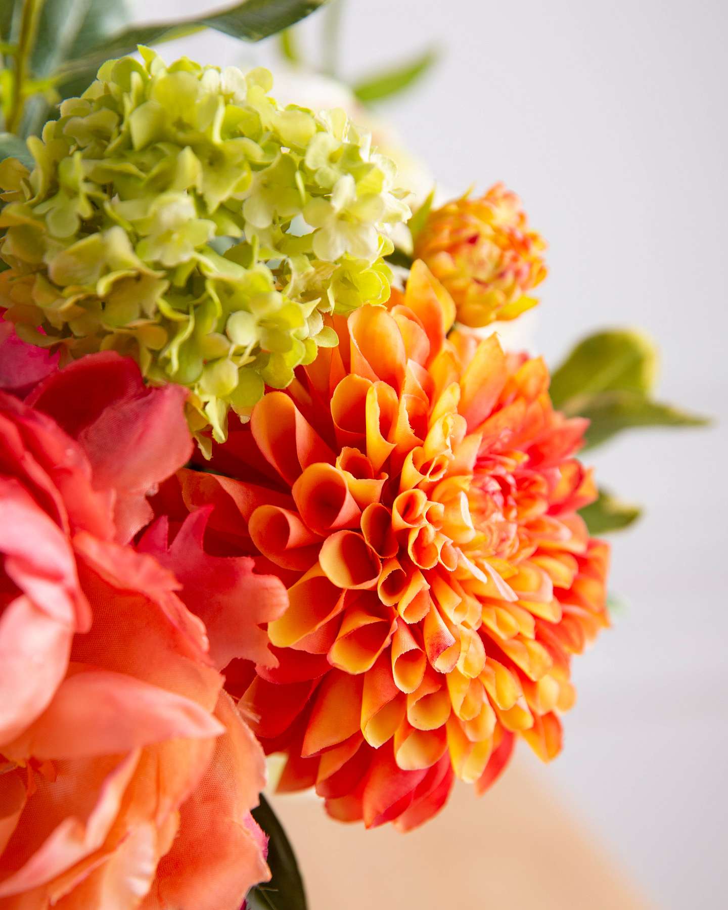Balsam Hill Coral Garden Artificial Flower Arrangement Closeup