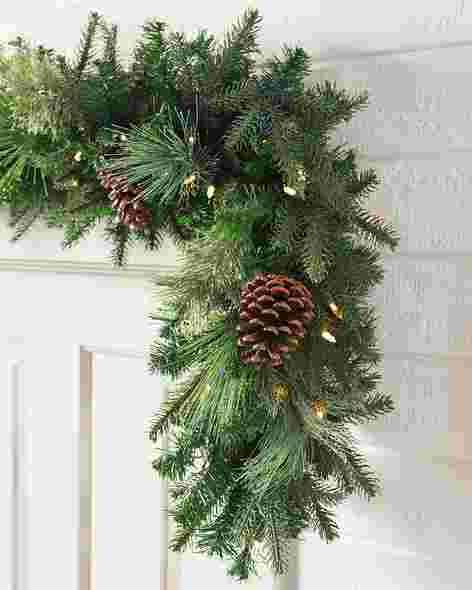 Mixed Evergreen with Pinecones Garland 2 Pack by Balsam Hill SSC