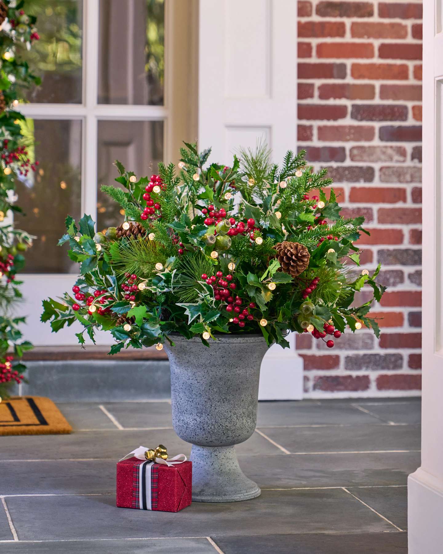 30" Holly Berry Potted Arrangement