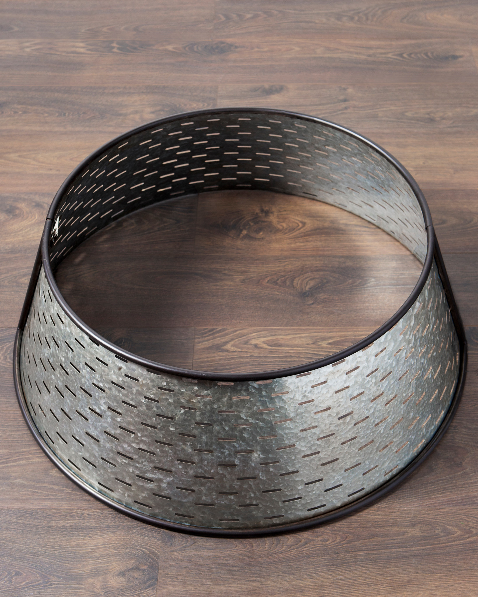 Iron Olive Bucket Christmas Tree Collar Balsam Hill