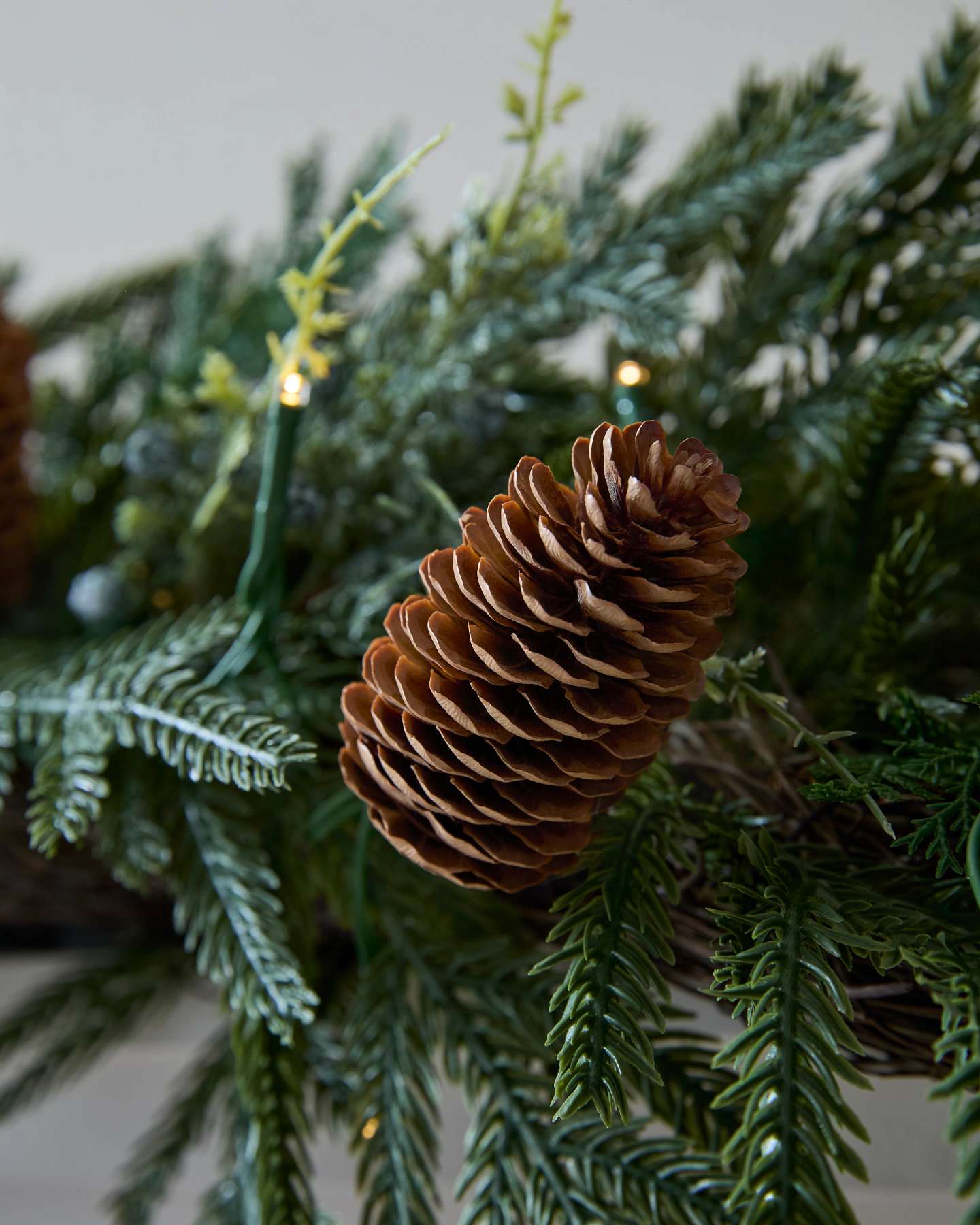 10' Real-Feel® Cypress Juniper Berry Garland