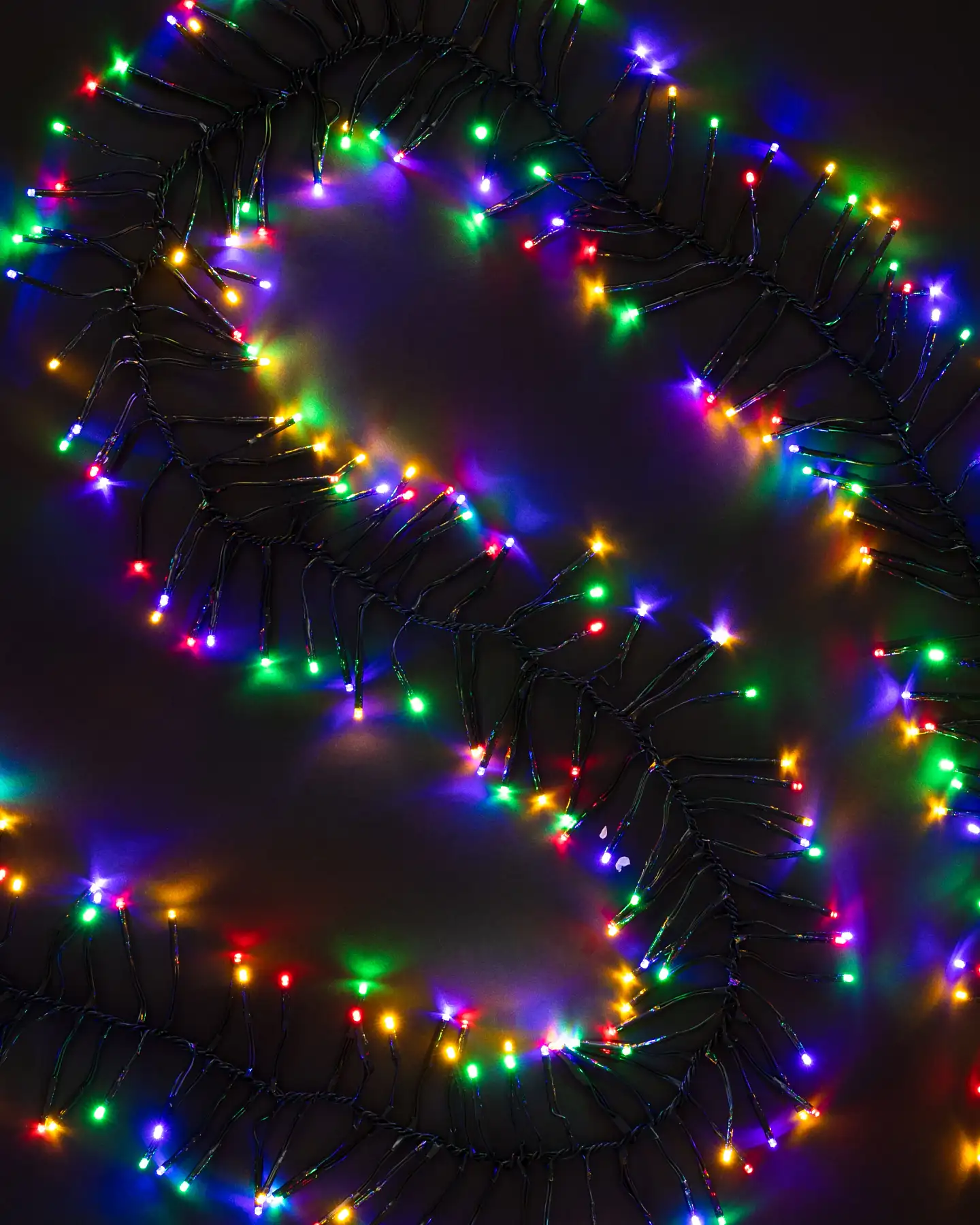 Multicolor Cluster LED Christmas Light String