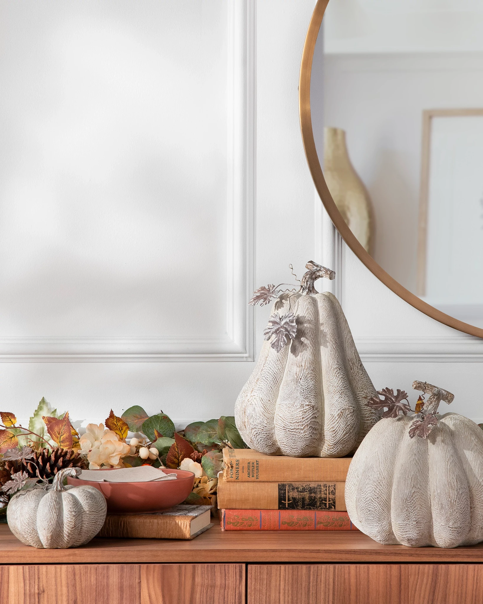 Faux Wood Pumpkins | Balsam Hill