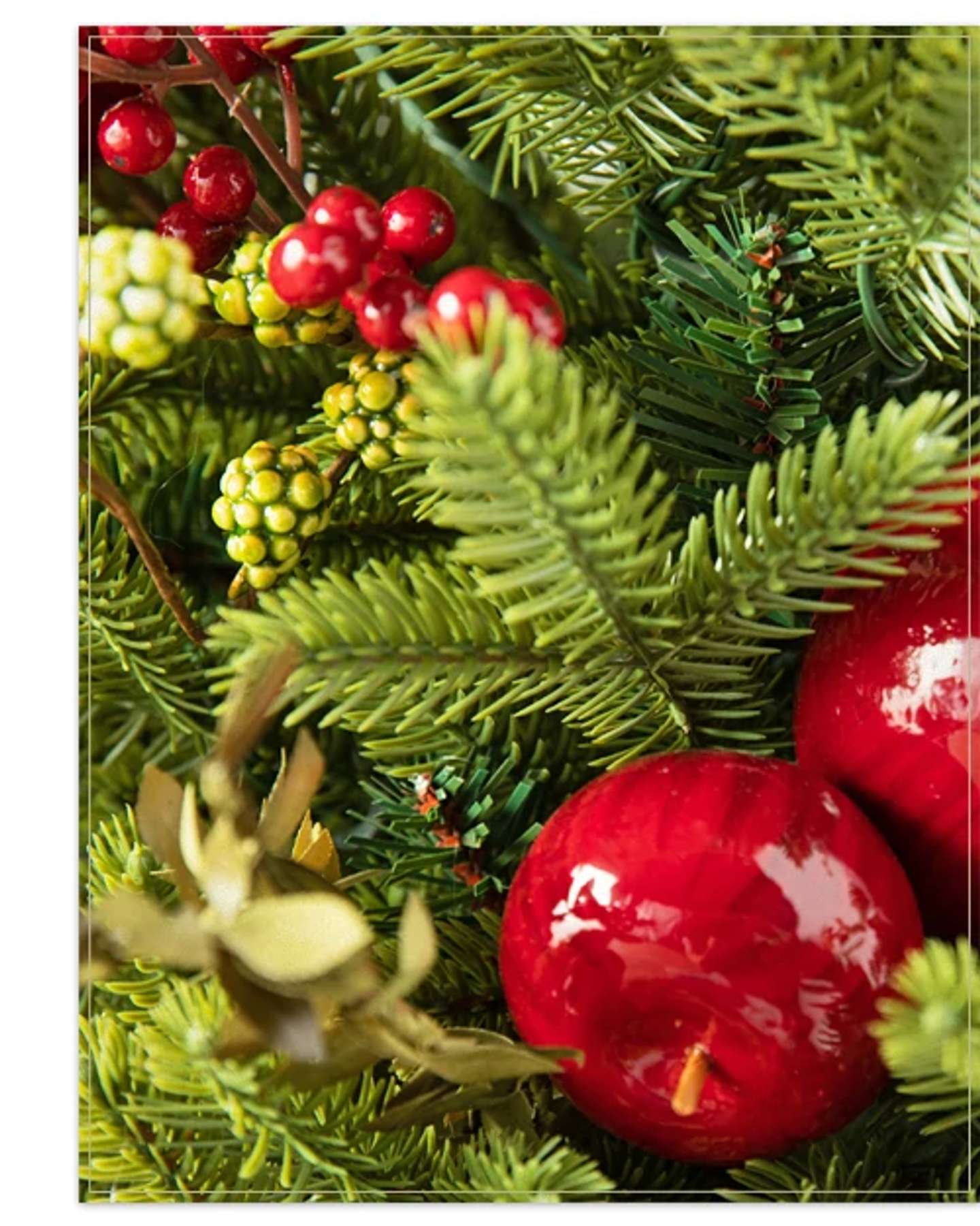 Balsam Hill Norway Spruce Holiday Artificial Christmas Foliage Product Display