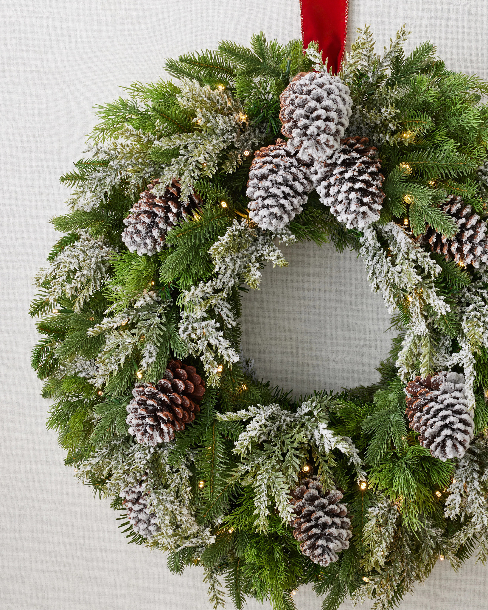 2022white × green christmas wreathe① Northlight Real Touch 22-in dia Unlit Indoor Green with Gold