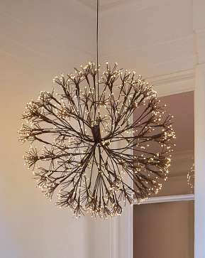 Brown Outdoor Cluster Fairy Starburst Light Brown Outdoor Cluster Fairy Starburst Light