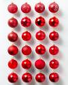 BH Essentials Red Tonal Ornament Set of 24 by Balsam Hill