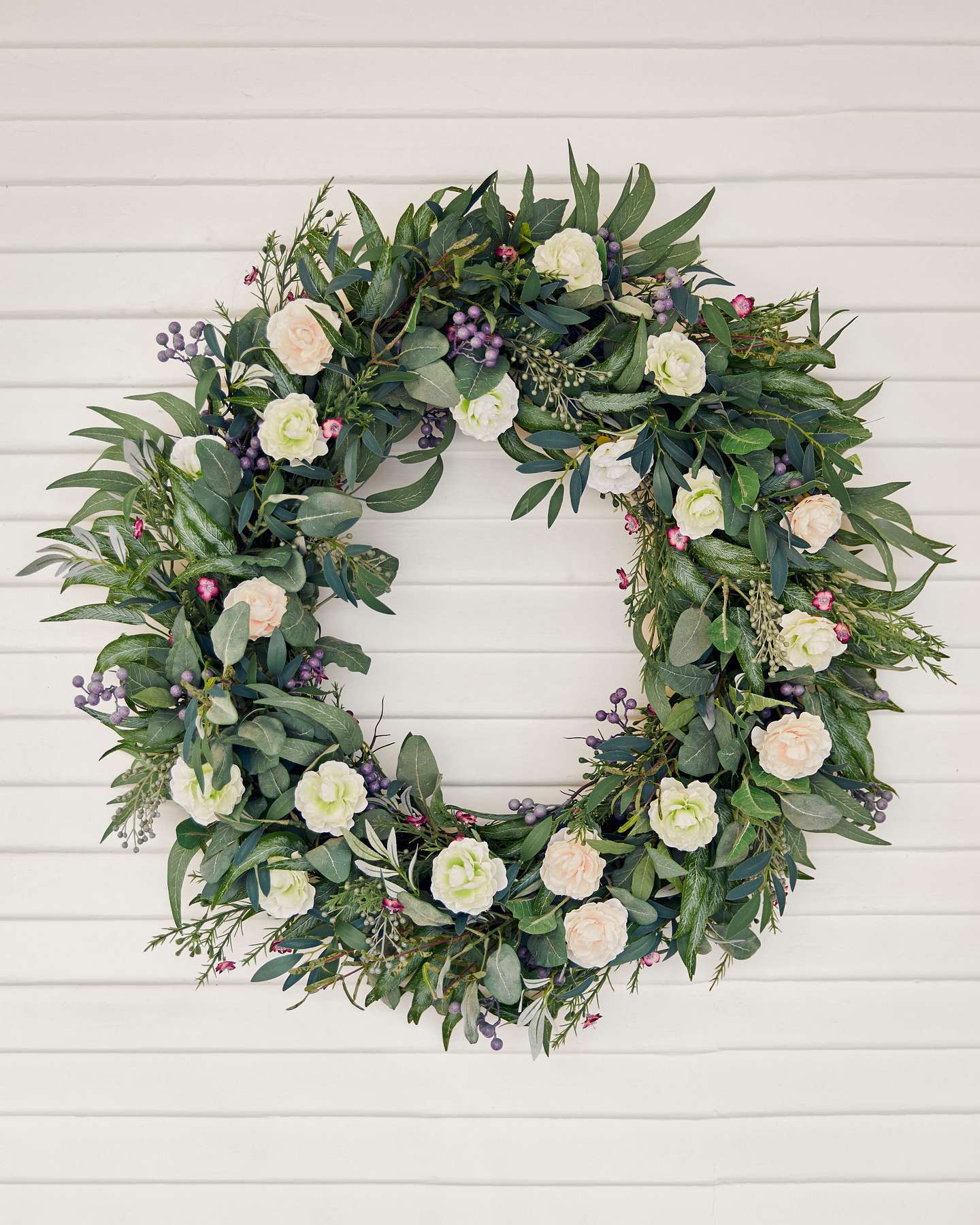 Balsam Hill Marseille Meadow Foliage Styled on Entryway Console