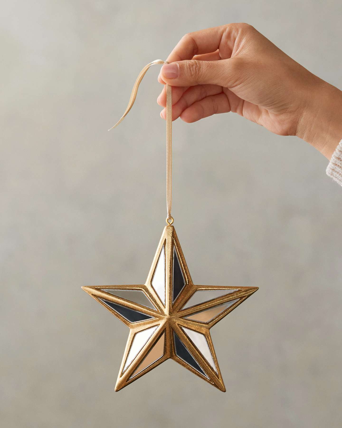 Mirrored Star Ornaments, Set of 6