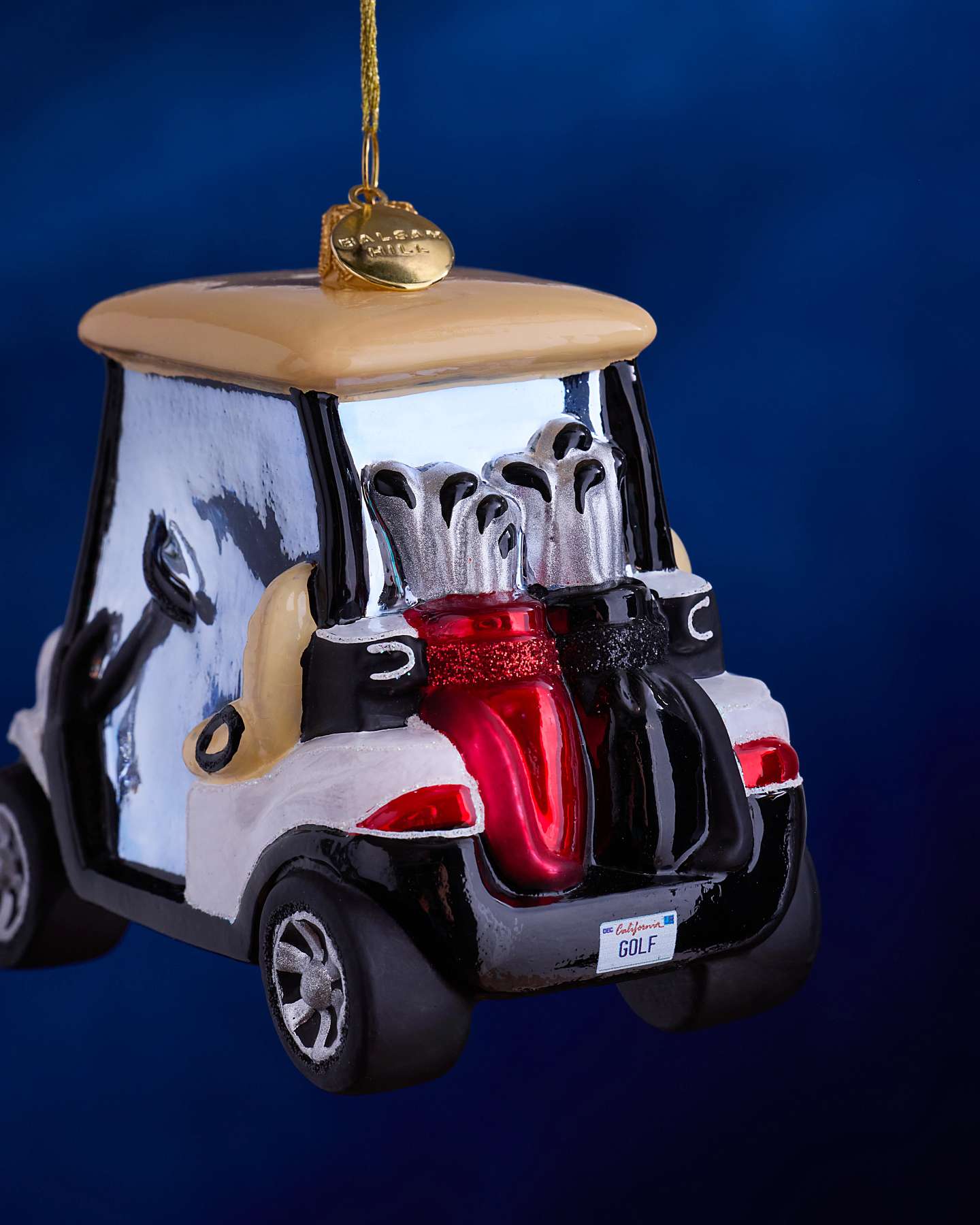 Balsam Hill Studio Golf Cart Ornament