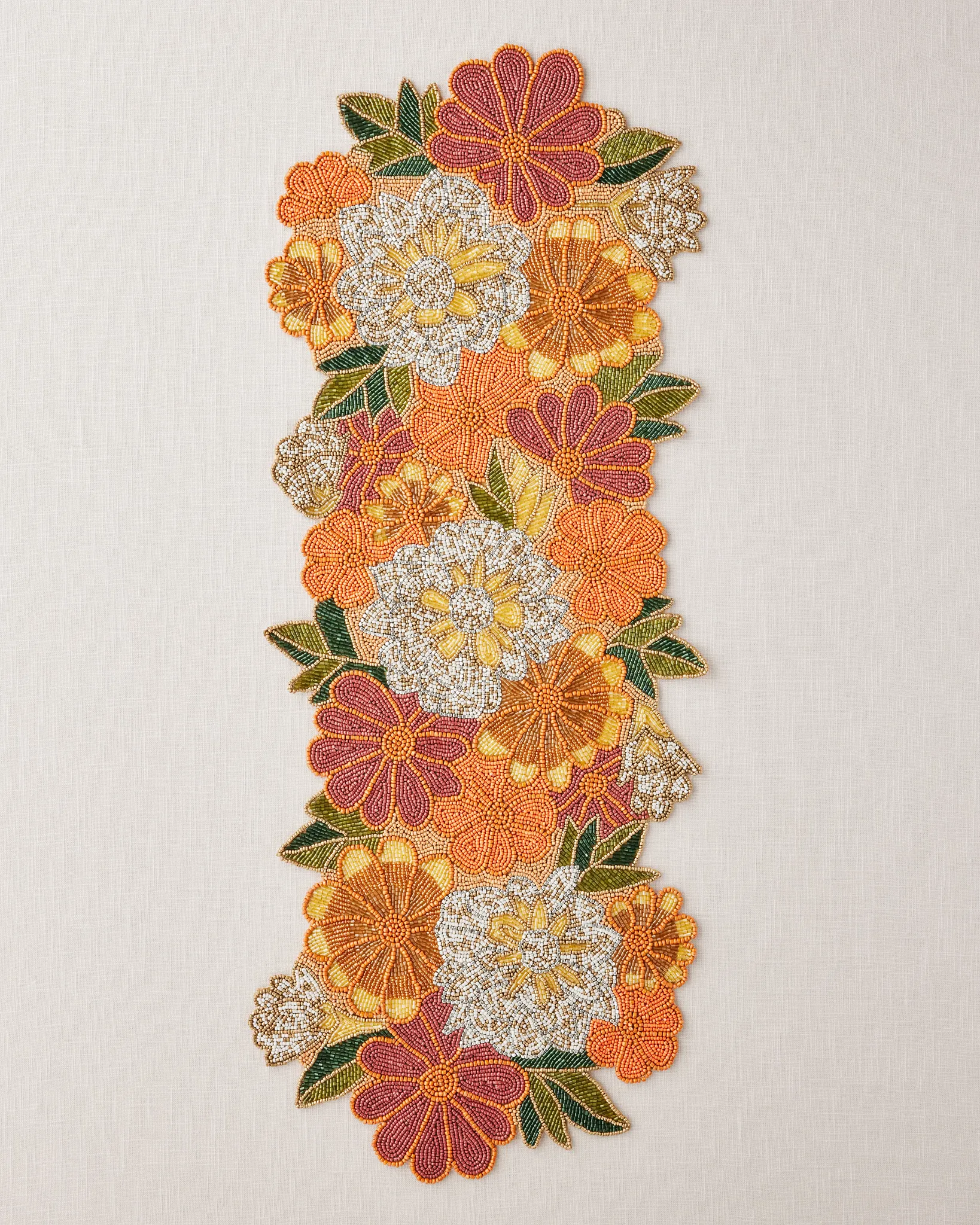 Bountiful Gatherings Beaded Table Runner | Balsam Hill