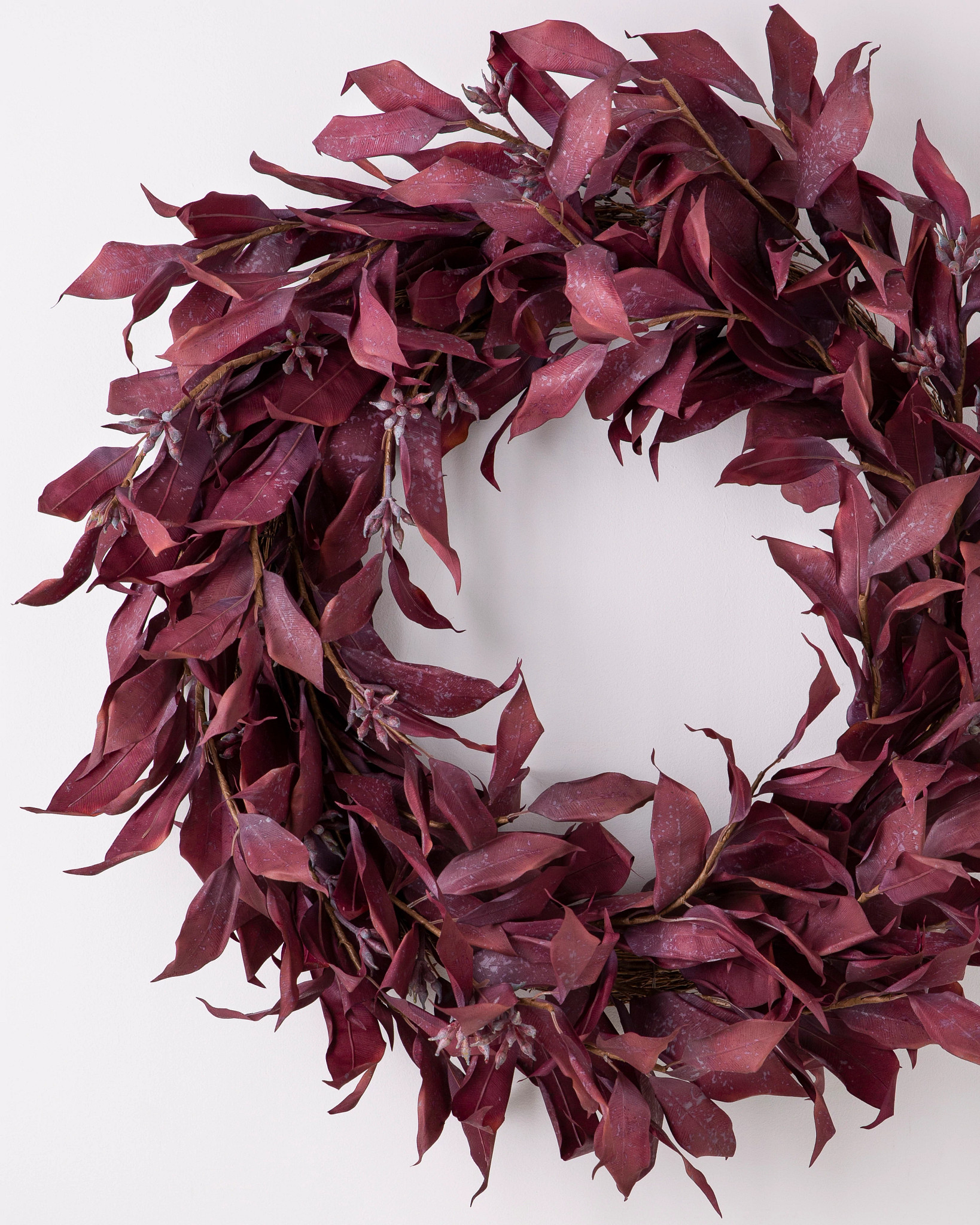 Burgundy Leaves Wreath