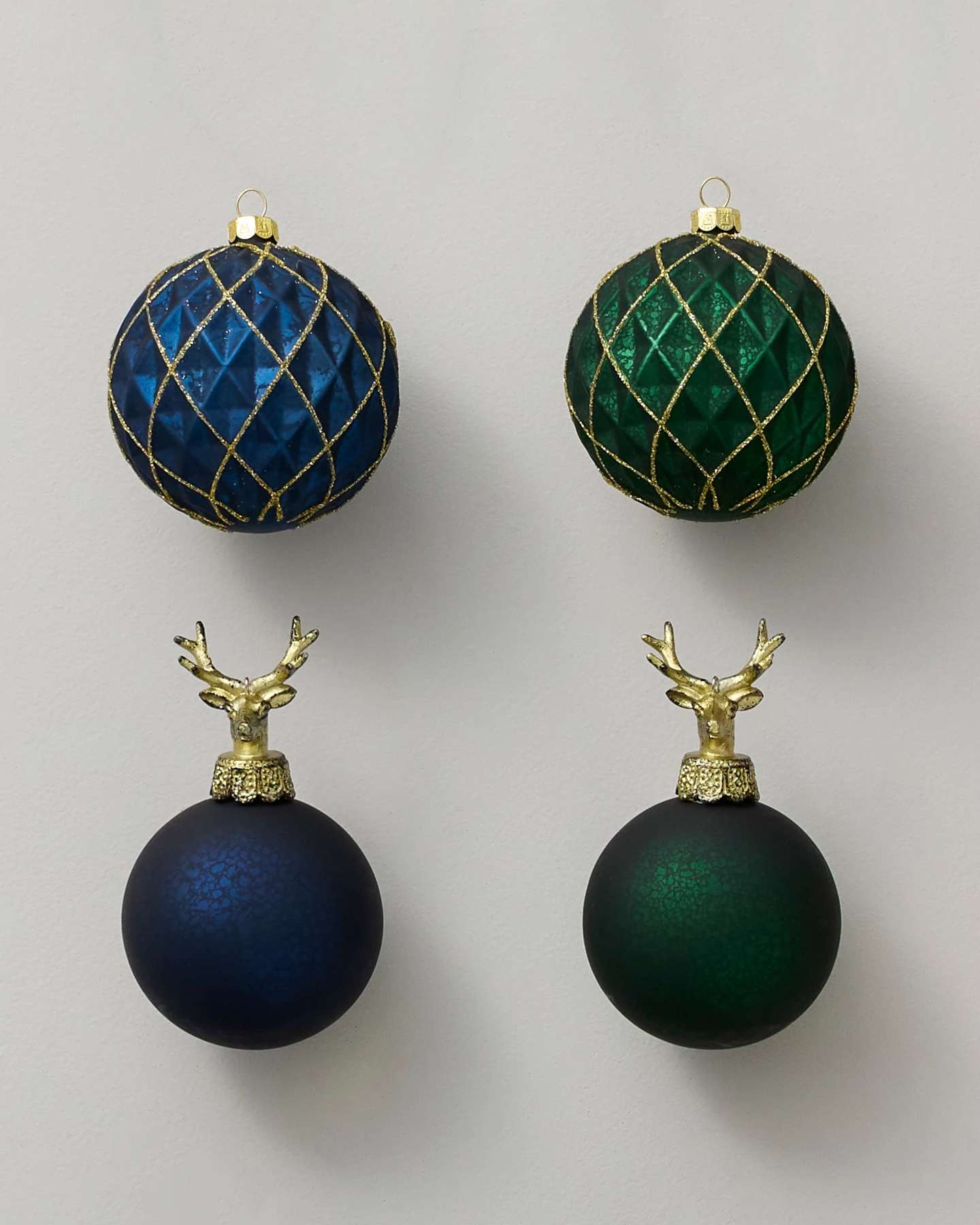 Decorazioni assortite Villa vittoriana in vetro, set di 30