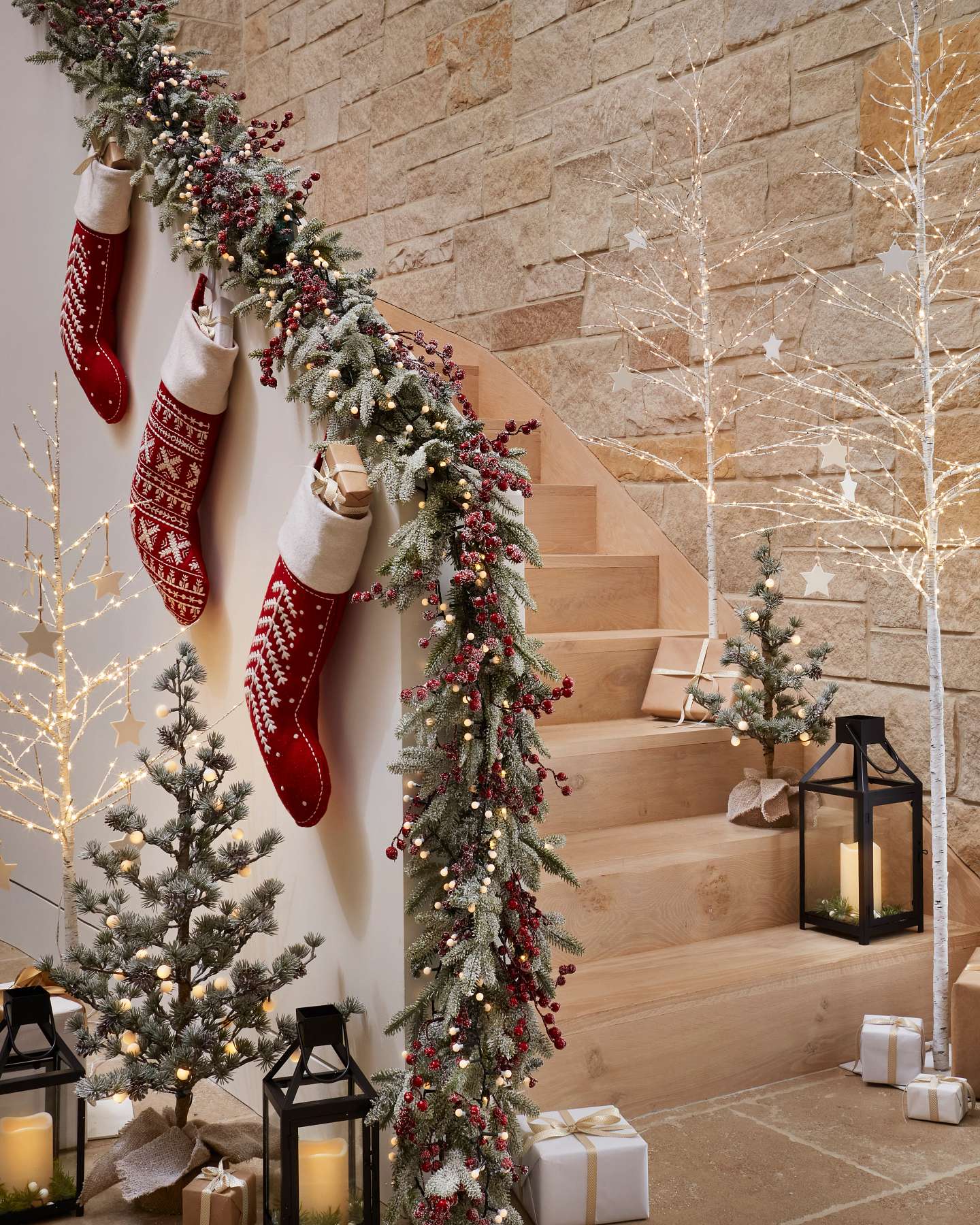 Balsam Hill Nordic Christmas Stocking Lifestyle Showcase