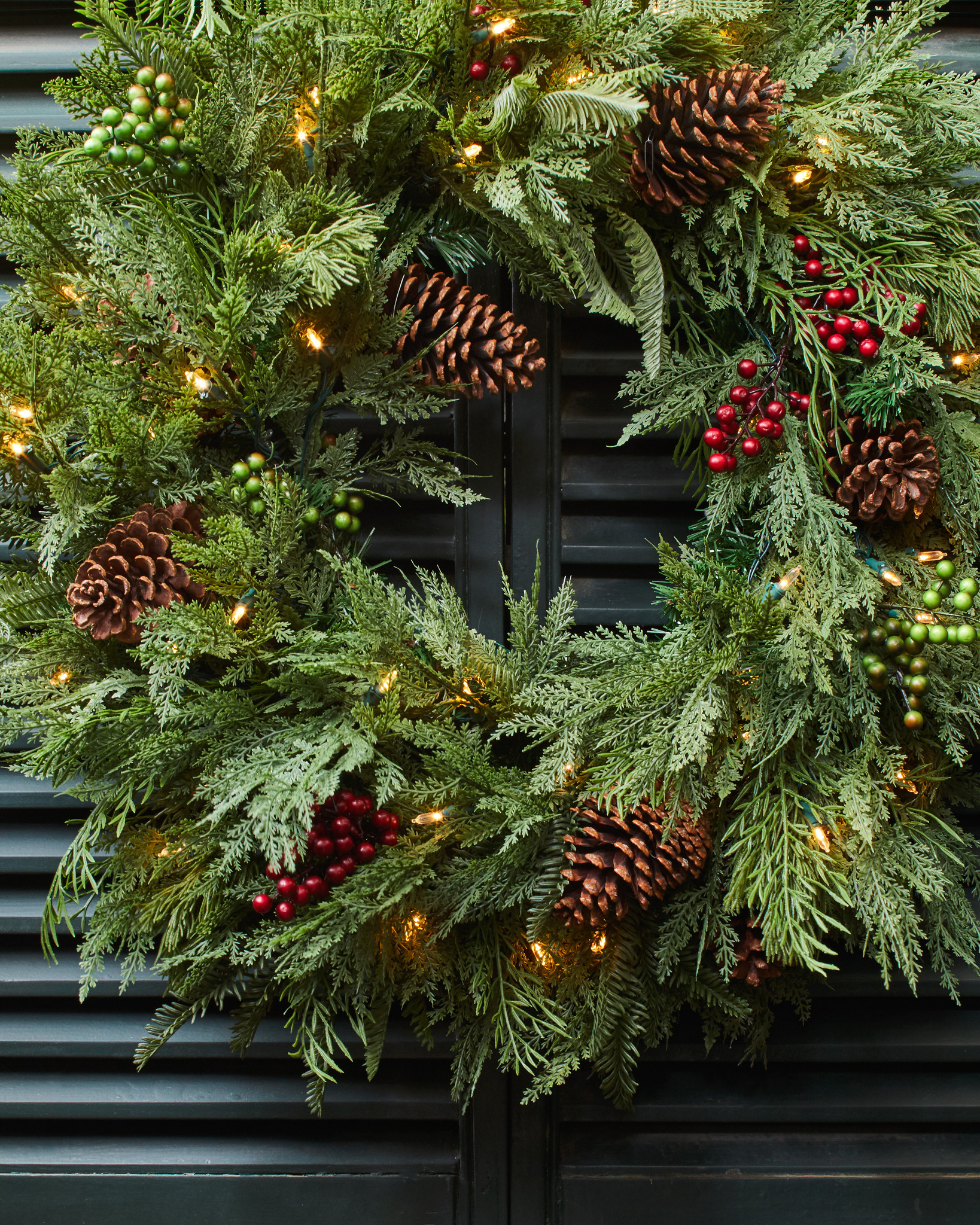 Winter Evergreen Christmas Wreaths, Garlands & Foliage Balsam Hill