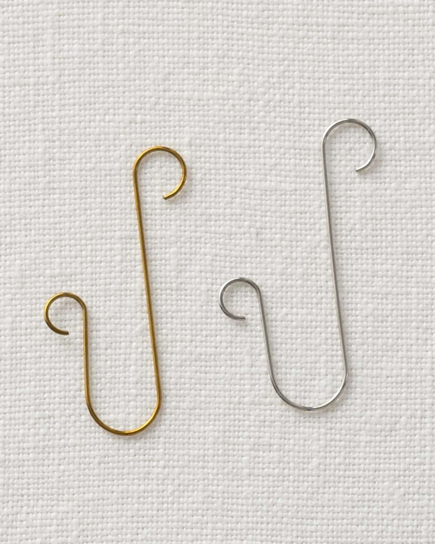 Balsam Hill Silver Large Artificial Christmas Ornament Hooks Close-Up