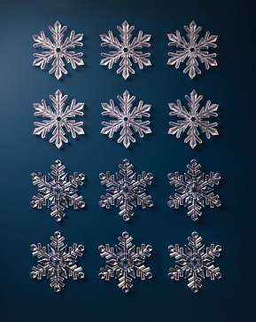 Snowflake Shatter-Resistant Ornaments Snowflake Shatter-Resistant Ornaments