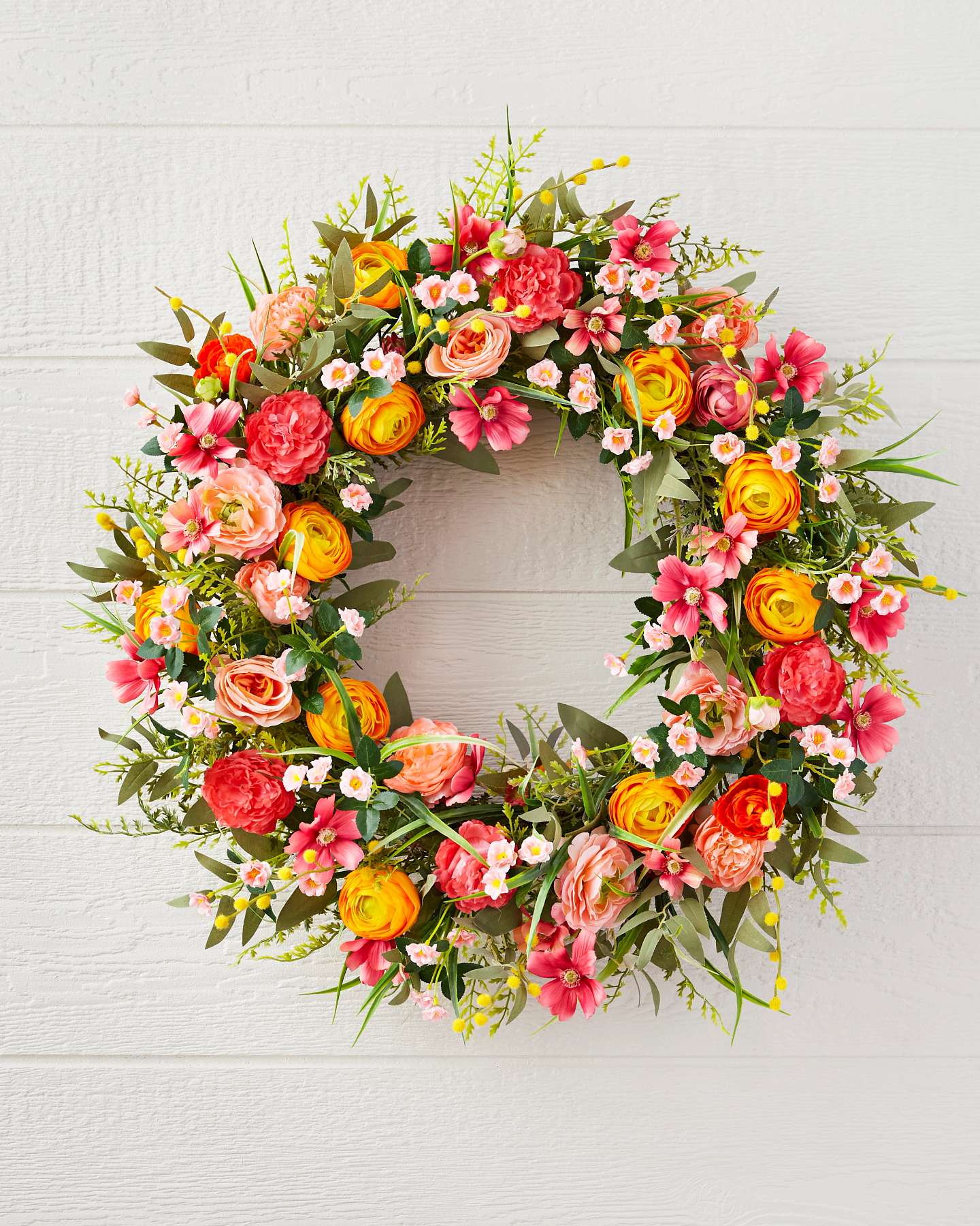 Balsam Hill Sunrise Blooms Artificial Foliage Draped Elegantly
