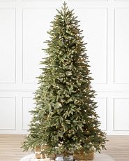 Artificial Christmas tree with clear lights