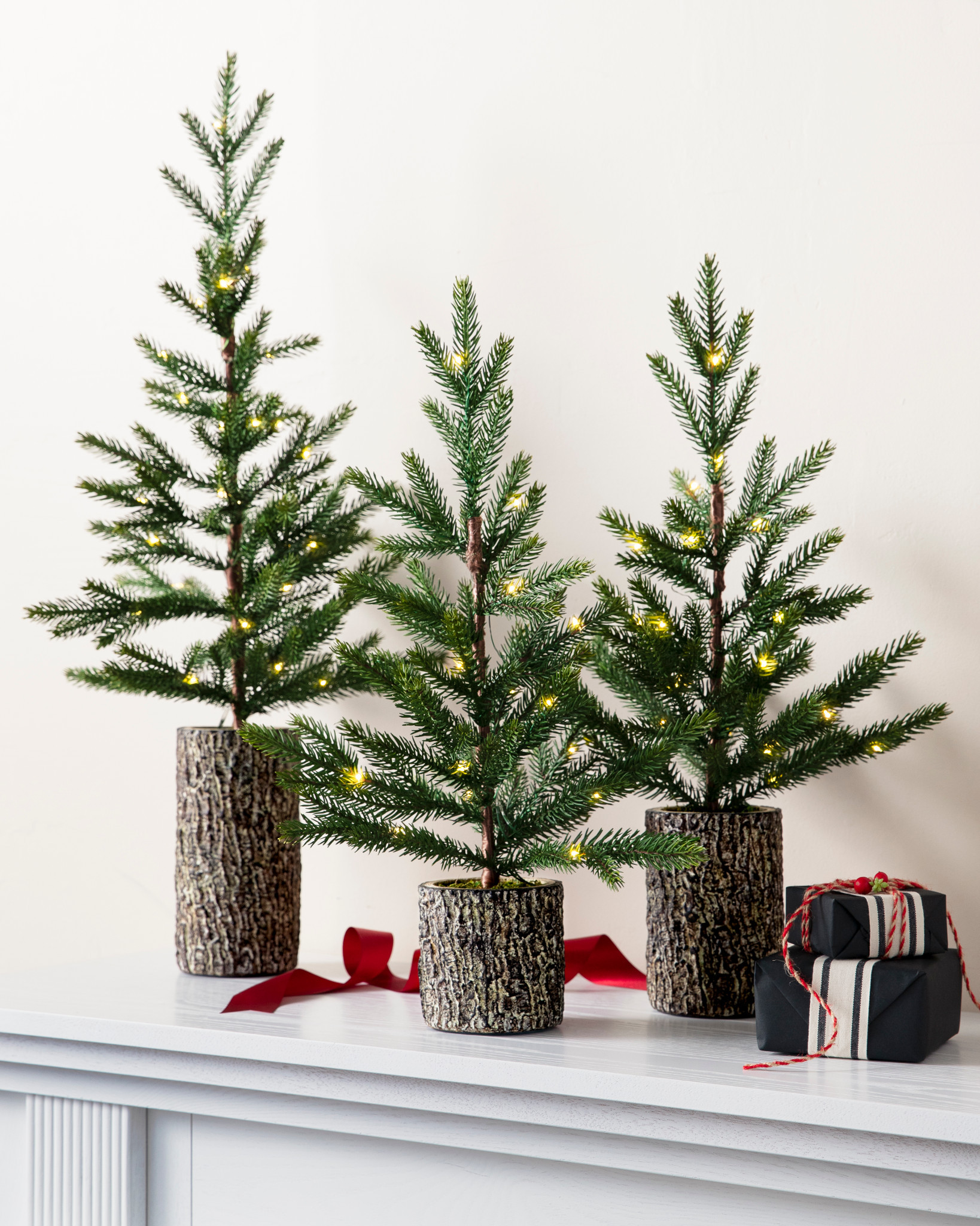 Evergreen Saplings Tabletop Christmas Tree Balsam Hill