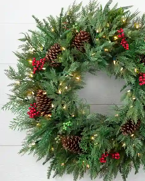 Winter Evergreen Wreath by Balsam Hill SSCR