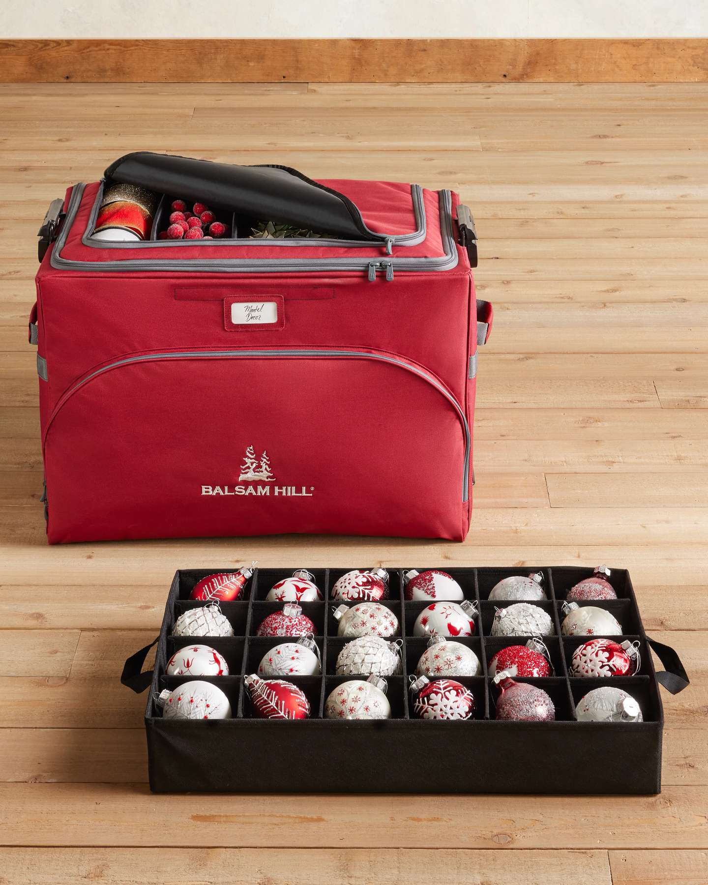 Balsam Hill Stack and Lock Large Storage Case for Holiday Decor Organization
