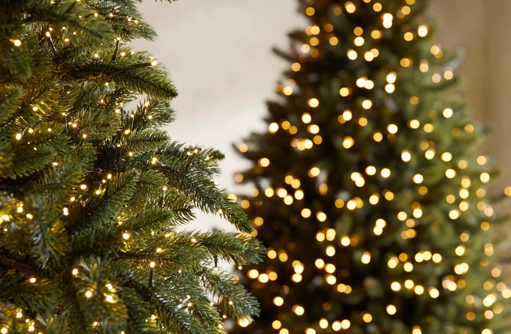 Pre-lit Christmas trees