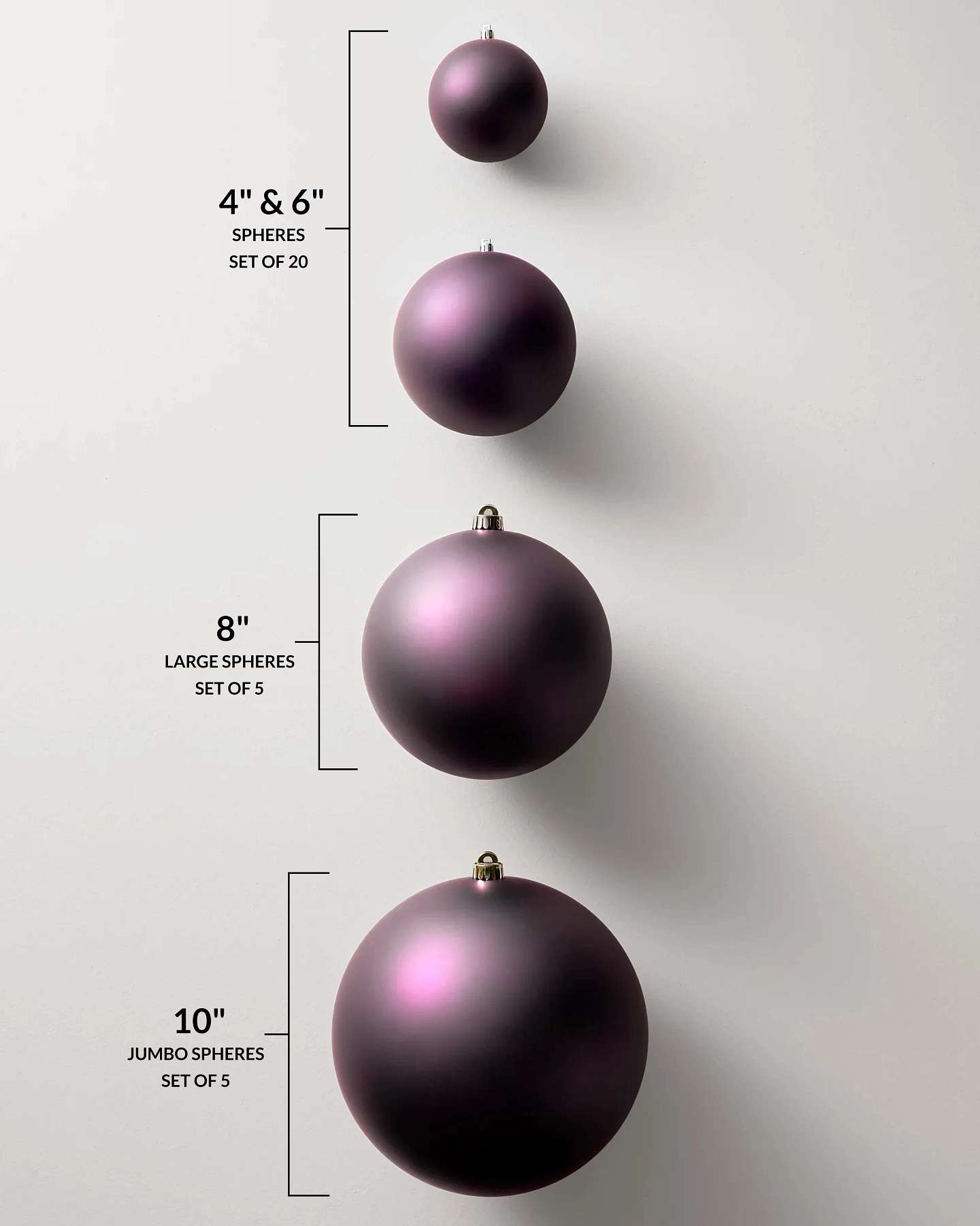 Burgundy BH Signature Shatter-Resistant Ornaments