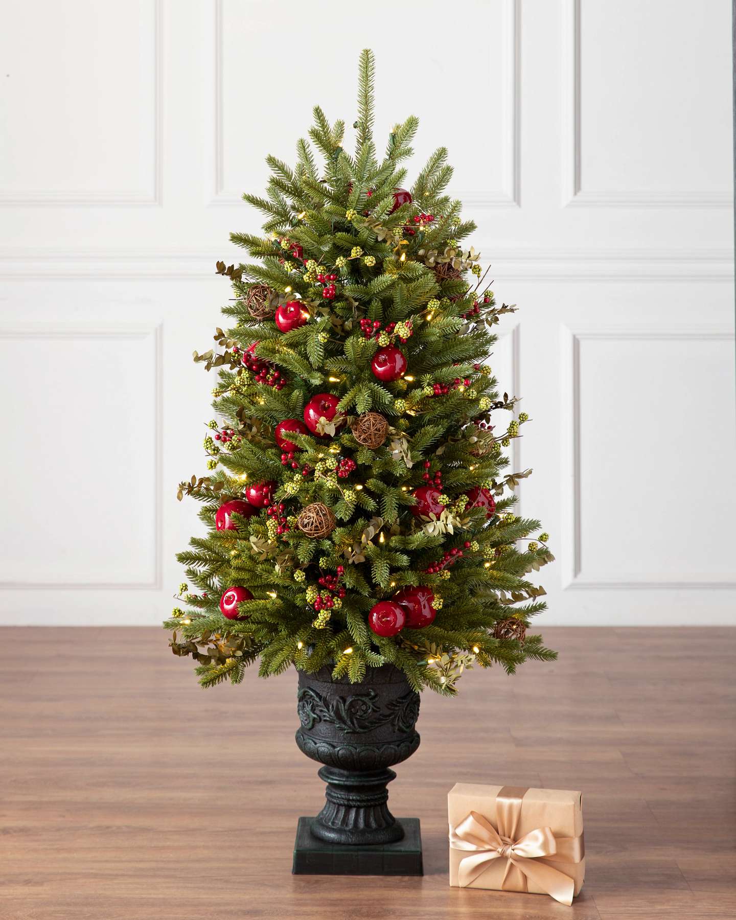 Balsam Hill Norway Spruce Holiday Potted Artificial Christmas Tree 26-Inch Full Display
