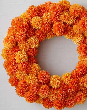 Outdoor Marigold Meadow Wreath Outdoor Marigold Meadow Wreath