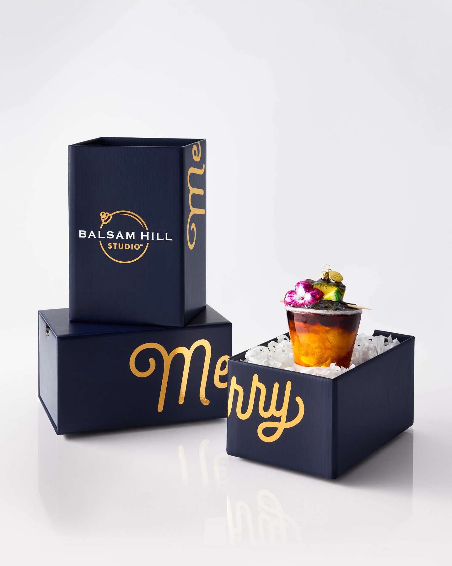 Balsam Hill Studio Mai Tai Cocktail Ornament