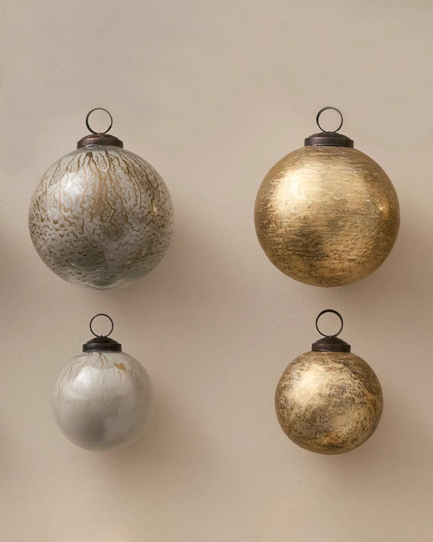 Rustic Elegance Main Glass Ornaments, Set of 34